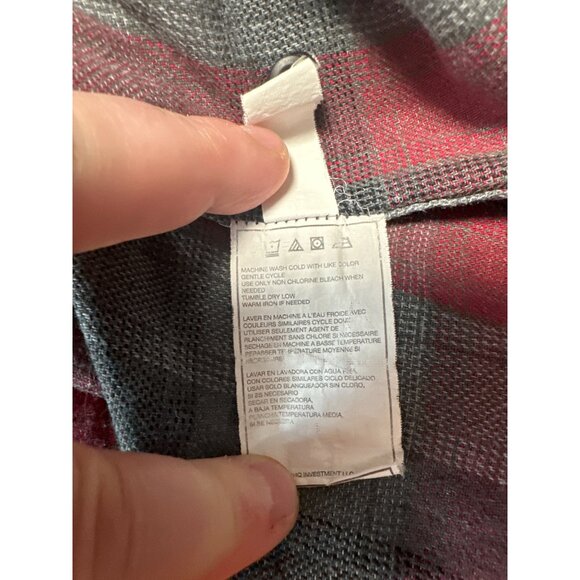 DC Shoes Plaid Button Up Long Sleeve Cotton Blend Casual Shirt Men's Size M - Picture 7 of 9